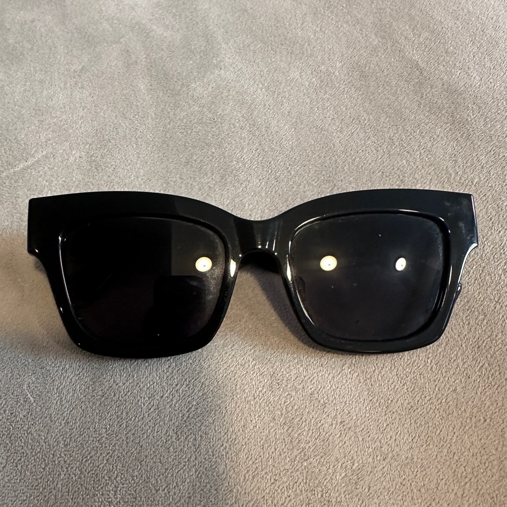 Le Specs x Solid & Striped Shmood Black Sunglasses